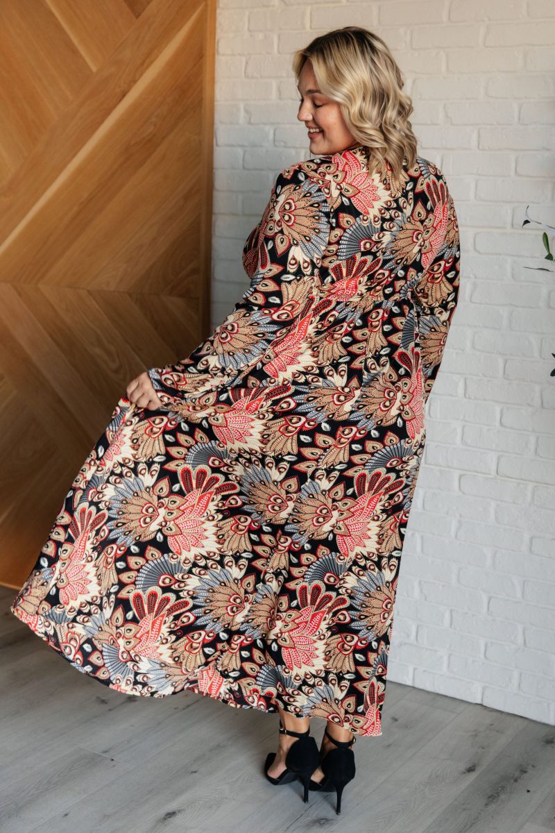 Send it Over Faux Wrap Maxi Dress - Image 5