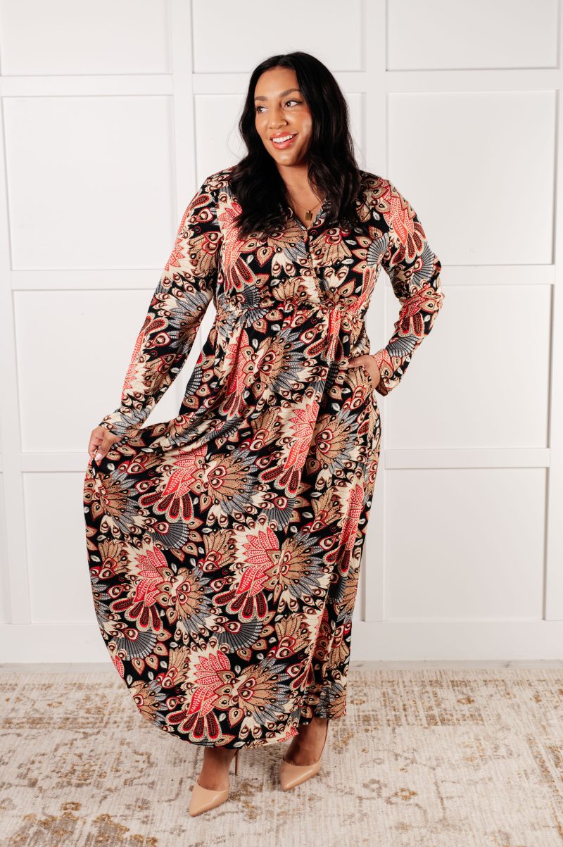 Send it Over Faux Wrap Maxi Dress - Image 8