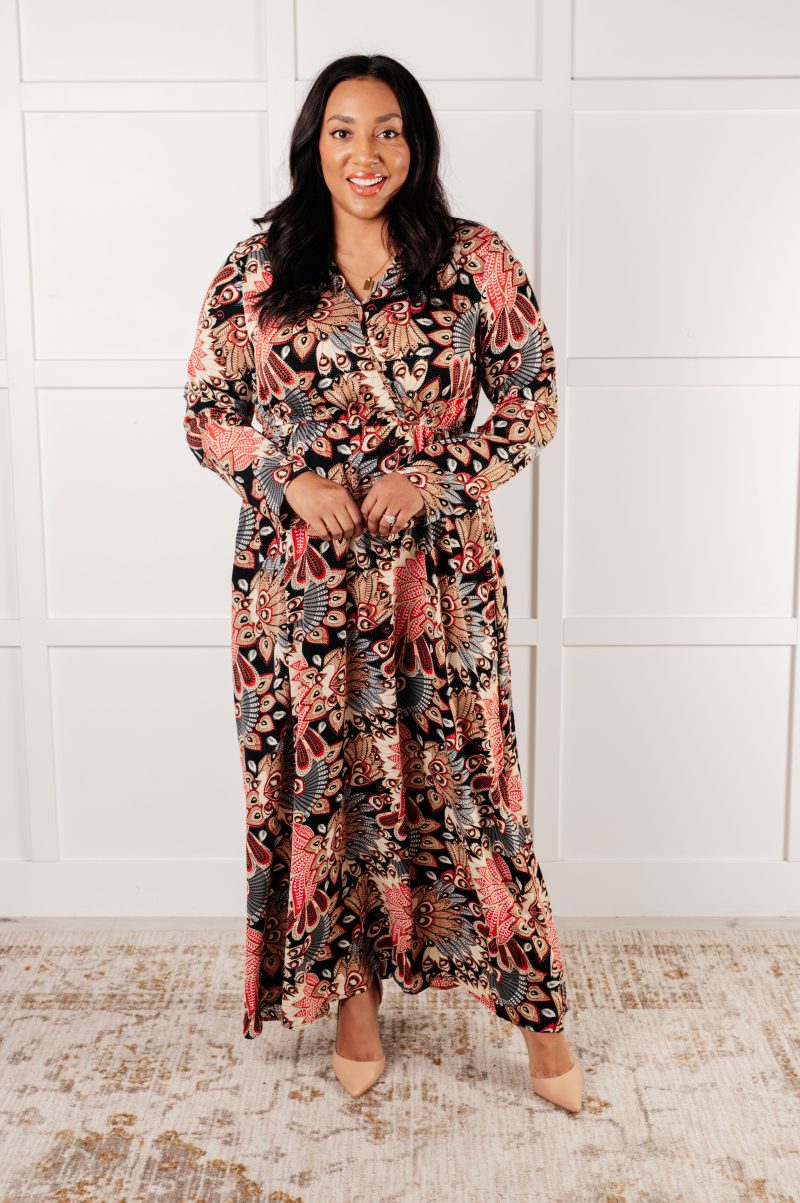 Send it Over Faux Wrap Maxi Dress - Image 9