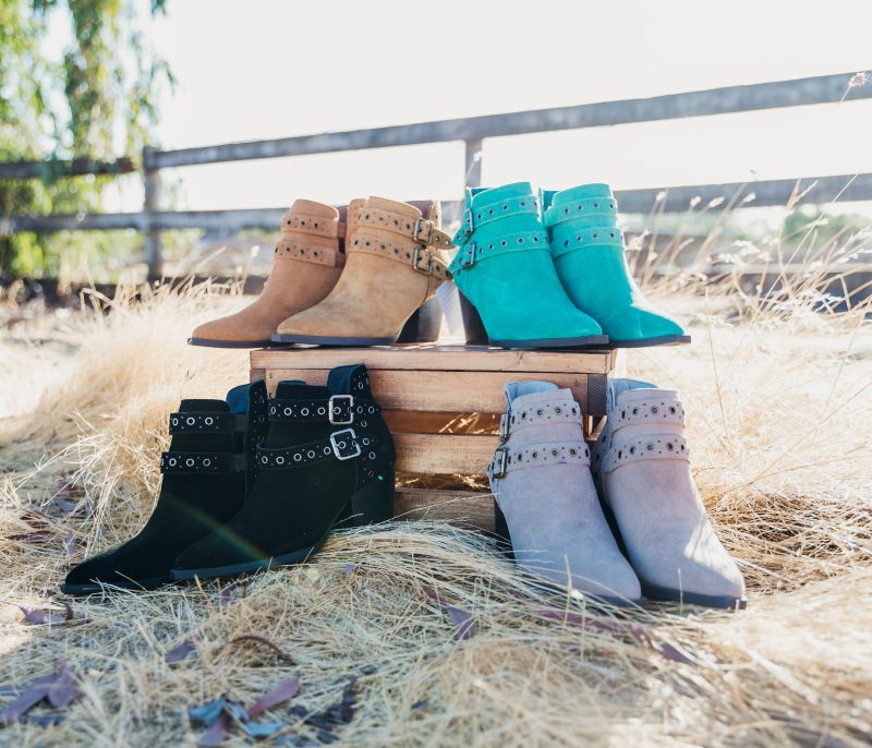 Elsa Leather Ankle Boot in Teal - Image 2