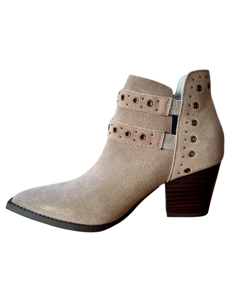 Elsa Leather Ankle Boot in Taupe - Image 4