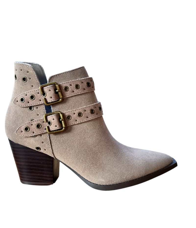 Elsa Leather Ankle Boot in Taupe - Image 6