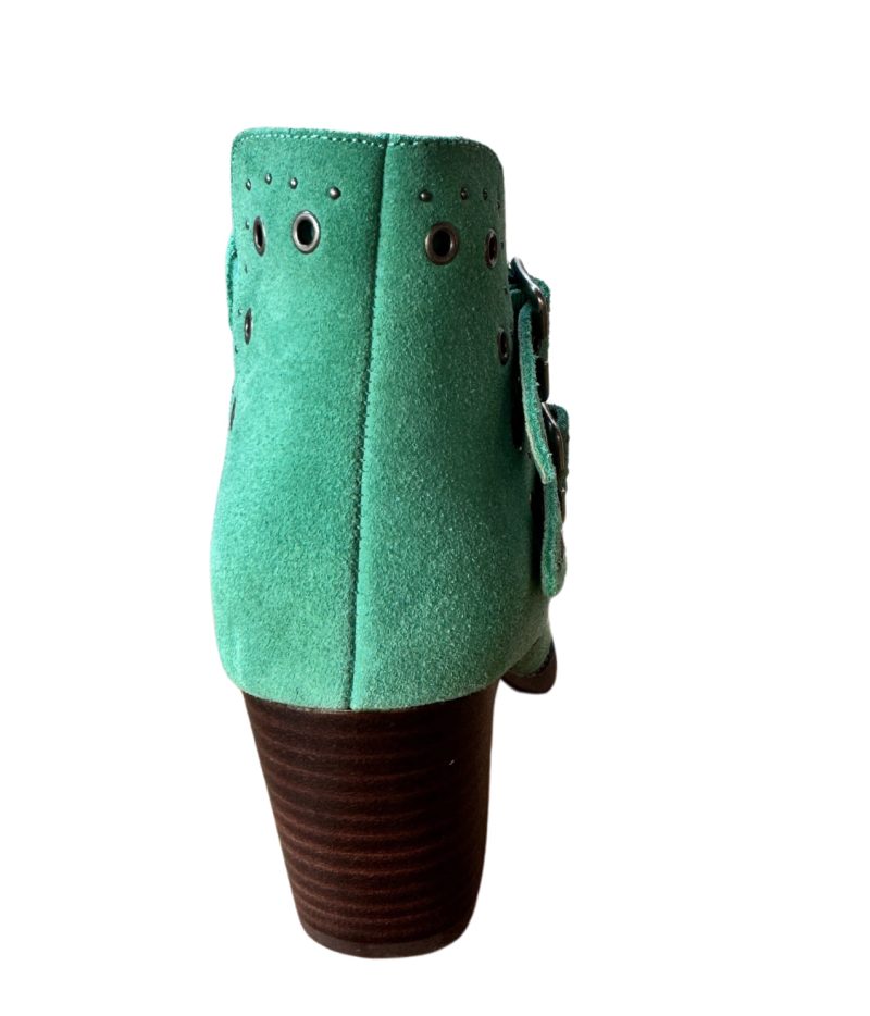 Elsa Leather Ankle Boot in Teal - Image 3