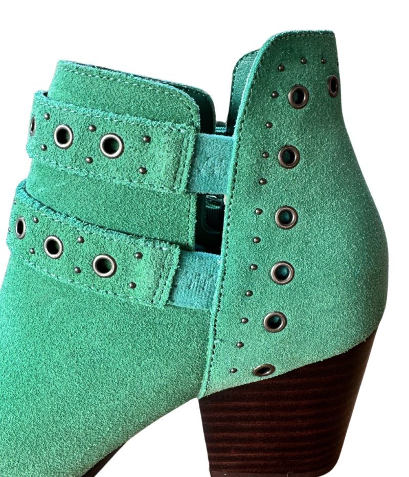 Elsa Leather Ankle Boot in Teal - Image 4