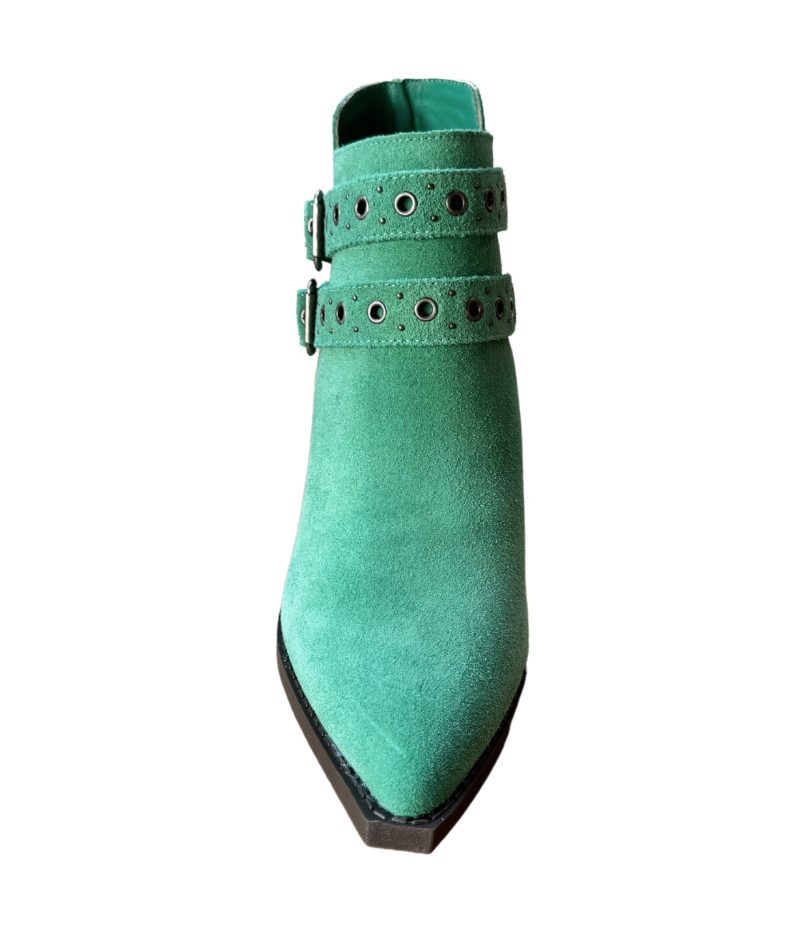 Elsa Leather Ankle Boot in Teal - Image 6