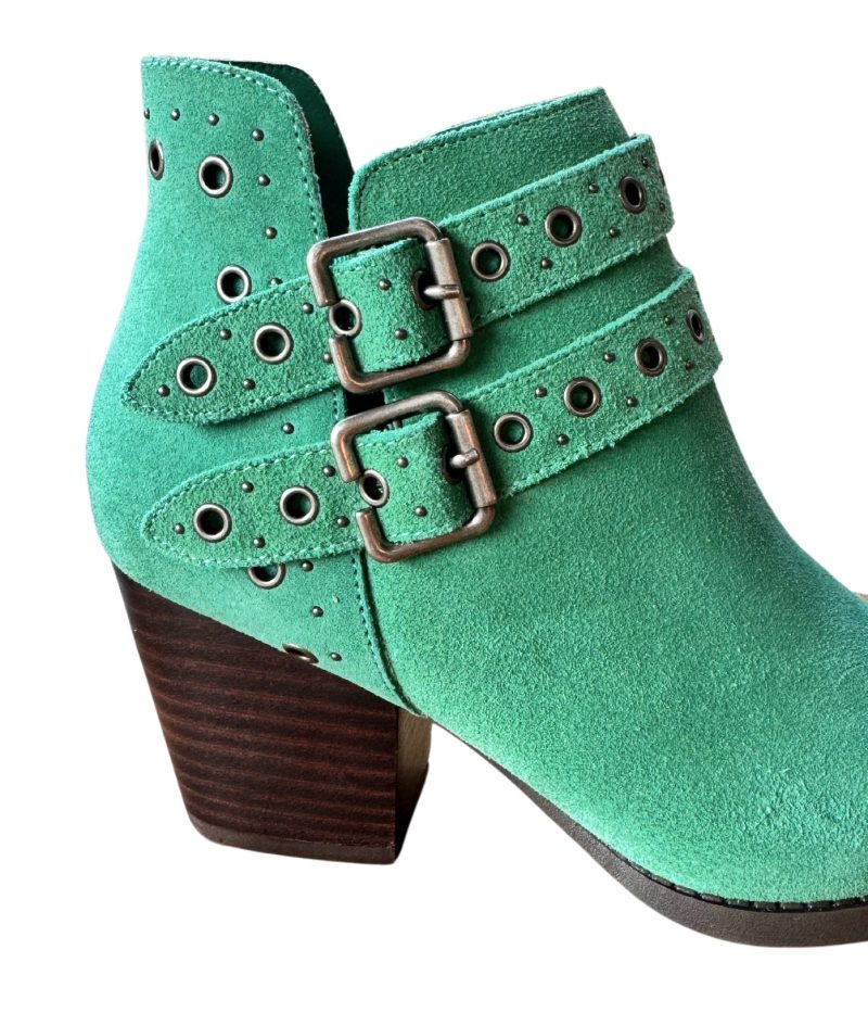 Elsa Leather Ankle Boot in Teal - Image 7