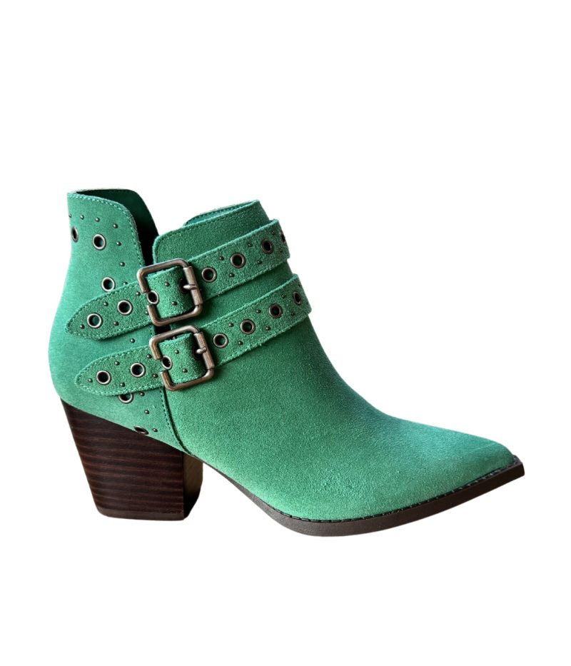 Elsa Leather Ankle Boot in Teal - Image 8